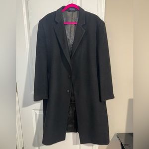 Excellent condition men’s long overcoat/peacoat fits size XL or 44 regular